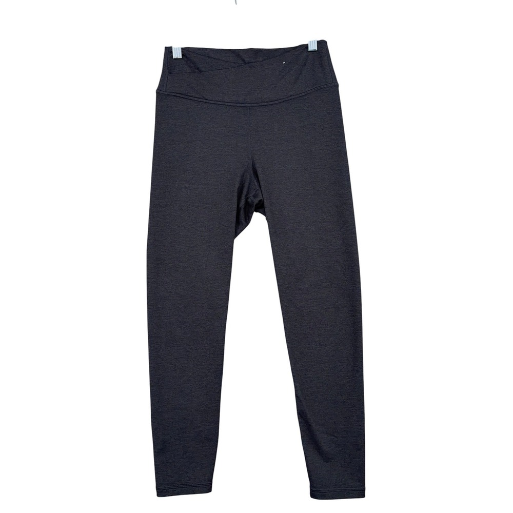 Old Navy CloudComfy Leggings Women M Extra High-Rise Crossover Dark Gray Heather